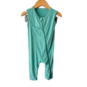 Kyte BABY Aqua Sleeveless Romper 12-18 Months